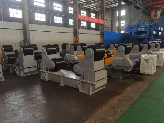 vitesse de soudure de alignement de rouleau de rotation de rotateur d'individu de machine rotative du tuyau 100t réglable