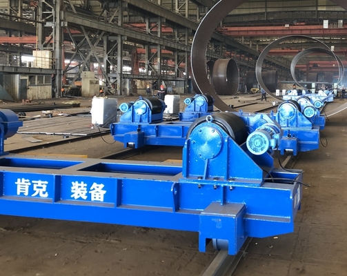 Tour de soudure de vent de rotateurs de petit tuyau conventionnel soudant la roue motorisée 150 tonnes