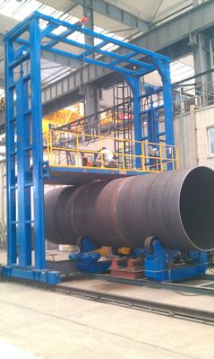 Rotateur de soudage auto-aligné avec une capacité de conduite de 60 tonnes, une vitesse de roulement de 6 à 60 m/h et une vitesse de rotation de 100 à 1000 mm/min pour le soudage automatisé